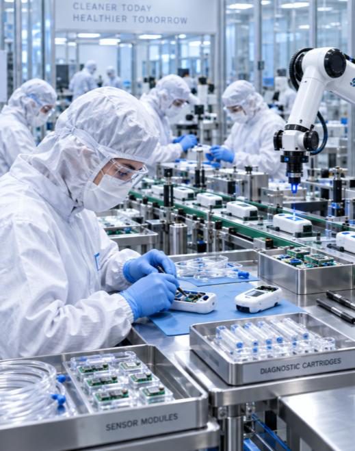 Medical device cleanroom assembly