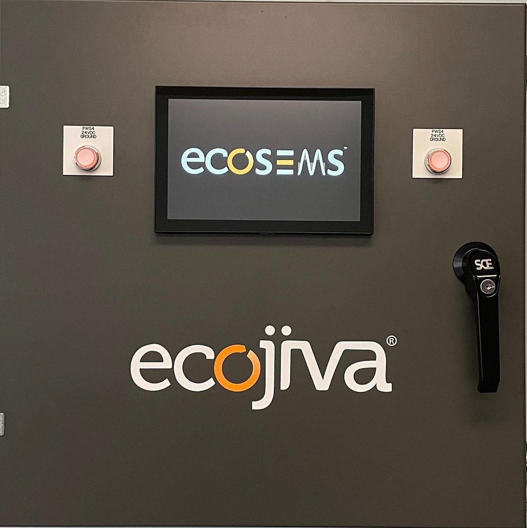 ecoSEMS control panel installed at a customer facility